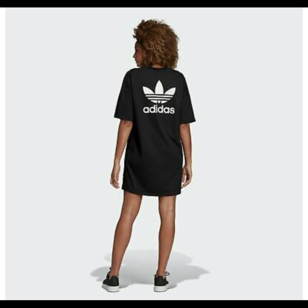 Adidas shirt dress. Trefoil logo on the back.